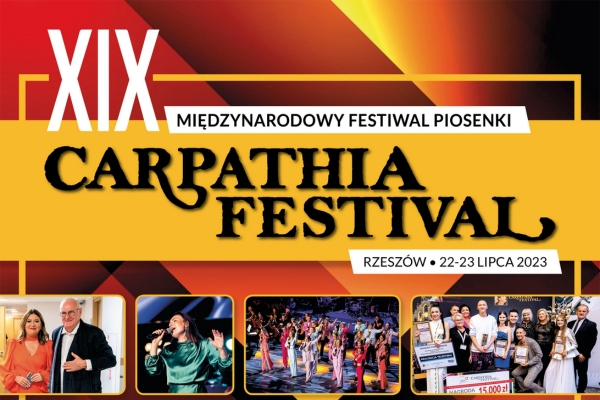 Ruszył nabór zgłoszeń do XIX edycji Międzynarodowego Festiwalu Piosenki „Rzeszów Carpathia Festival” 2023